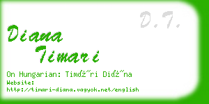 diana timari business card